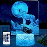 Wolf Night Light For Kids Gifts Room Decor 16 Color Changing With Touch .... Fixed Price $50.13.