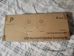 Popanu Led Recessed Gimbal Downlight 4" Cct In 1 2700-5000K, 8W 6 Pack New. Fixed Price $40.00.
