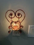 Bejeweled Pink Beaded Night Light Working. Good Condition Pre-owned. Fixed Price $11.25.
