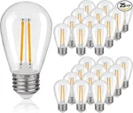E26 Led Replacement Light Bulbs 2W S14 Clear Globe Edison 2700K Warm White. Fixed Price $36.99.