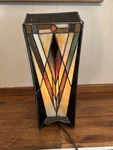 Vintage Tiffany Style Stained Glass Table Accent Night Light Moody Lamp Art Deco. Fixed Price $69.99.