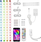 Cefrank Cabinet Lighting, 4PCS 12" Linkable Rgb Led Multicolor. Fixed Price $57.11.