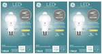 (3 Bulbs) Ge Led+ Motion Sensing Light Bulb, 12 Watts, 1100 Lumens, 75. Fixed Price $29.77.