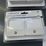 Maxxima Mini Green Led Night Light, Pack Of 4. Fixed Price $50.00.