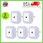 5 Pcs Plug-in Led Night Light Lamp Dusk To Dawn Sensor Hallway Kitchen Bathroom. Fixed Price $7.89.