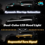 Led Drl Hood Light Strip Daytime Running Sequential Turn Signal Lamp. Fixed Price $25.50.