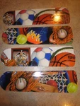 Custom Sports: Basketball Football Soccer Ice Hockey Baseball Ceiling Fan. Fixed Price $119.90.