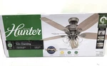 Hunter Channing 52 In. Express Indoor Matte Silver Ceiling Fan With Light *open. Fixed Price $113.99.