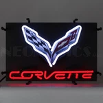 C7 Flags Corvette Sign Licensed By Gm And Neonetics Stingray Wall Lamp 2019. Fixed Price $229.99.