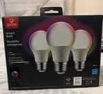 3 Led Globe Smart Wifi 60W Equivalent A19 Bulbs Color Changing. Fixed Price $22.00.
