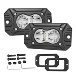 2X 4" White Flush Mount Led Pods Spot Flood Comboo Driving Offroad Lights. Fixed Price $33.98.