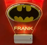 Batman Superheroes Night Light Personalized Led Plug In With Dusk To Dawn Sensor. Fixed Price $24.95.