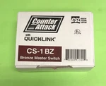 Csl Counter Attack Quicklink CS-1BZ Bronze Undercabinet Light Master Switch. Fixed Price $16.95.