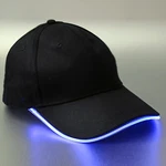 Blue Led Light Black Baseball Cap Hat Glow Brim Night Party Adjustable- Running. Fixed Price $1004.49.