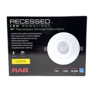 Rab 4 Recessed Gimbal Led Downlight 3000K Dimmable Retrofit Kit New Open Box. Fixed Price $19.99.