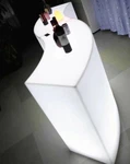 Furniture Buffet Table Bar Battery Powered App Controlled Changing Colors. Fixed Price $1100.00.