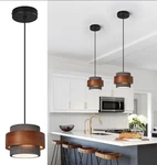 Modern Cement Pendant Fixture,concrete Lights With Wood Accent. Fixed Price $55.00.