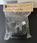 Mason Jar Pendant Lamp Kit Ctw Home Collections Rustic Farm Core House. Fixed Price $31.29.