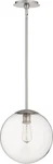 Quorum International 80-12 Nickel Single Light 12"W Pendant. Fixed Price $237.00.