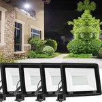 Qiyeka 4 Pack 100W Led Flood OUTDOOR10000LM Bright Work Spotlight Plug. Fixed Price $82.21.
