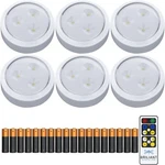 Brilliant Evolution Tap Push Lights 6PK W/batteries + Remote, Led Stick.... Fixed Price $39.50.