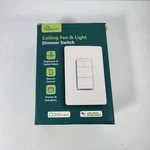 Treatlife Smart Ceiling Fan & Light Dimmer Switch Alexa Google Assist Compatible. Fixed Price $39.99.