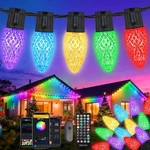 Ibaycon Smart C9 Christmas Lights, 100 Led 65FT Bluetooth Outdoor Strin.... Fixed Price $53.69.
