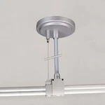 NRS90-P91S Nora Lighting Round CANOPY44 W/cord And Suspended Cable Silver. Fixed Price $100.00.