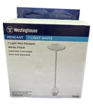 Westinghouse 1 Light Mini Pendant White Finish, Adjustable Cord Length, 70286. Fixed Price $24.99.