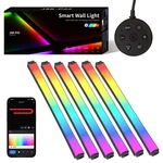 Smart Led Wall Lights, Music Sync Voice Control Diy Rgb Bar With 16M+ C.... Fixed Price $50.94.