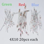 60PCS Neon Indicator Light Sign Bulbs 4X10MM Red Green Blue 20PCS Each Mix Lamps. Fixed Price $18.90.