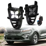 Led Fog Lights Drl Daytime Running Driving Lamps For Kia Sorento 2019-2020 Lh+rh. Fixed Price $103.95.