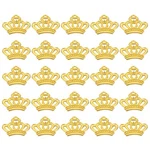 50 Pack 23MM Metal Pendants Drops Crown Shape Mini Golden. Fixed Price $18.39.