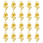 100 Pack 18MM Metal Pendants Drops Flower Shape Mini Golden. Fixed Price $18.68.