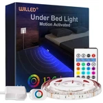 Rgb Led Strip Lights, Motion Activated Sensor, Rf Remote, Timer, Color Changing. Fixed Price $37.03.
