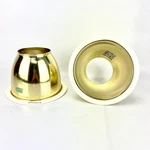 Nutone R-37-G-WH 5IN Adjustable Reflector Cone Trim Gold/white. Fixed Price $13.50.