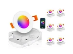 Cloudy Bay 6 Pack 3 Inch Smart Wifi Led Recessed Lights,rgbcw Color Changin.... Fixed Price $122.20.