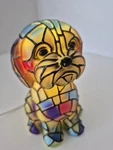 Resin Puppy Dog Night Light Colorful Stained Glass Effect Home Decor Yorkie?. Fixed Price $16.00.