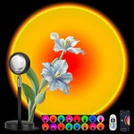 Spacenight Sunset Lamp Projector 10.63 X 3.94 Inches, Remote & App. Fixed Price $14.76.