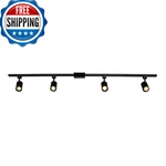 Globe Electric 59738 Tribeca 4-LIGHT 56 Track Lighting Kit Matte Black Bulb Not. Fixed Price $128.00.