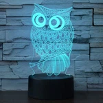 Gift Night Light For Kids,owl 3D Illusion Lamp 7 Colors Auto Changing Touch. Fixed Price $14.66.