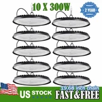 10 Pack 300W Ufo Led High Bay Light Shop Industrial Commercial Factory Warehouse. Fixed Price $189.99.