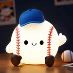 Baseball Night Light, Dimmable Silicone Touch Lamp With Usb Rechargeable Soft.... Fixed Price $31.03.