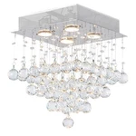 Cwi Lighting Square 4 Flush Mount With Chrome Finish Fom 12 Inches. Fixed Price $122.38.
