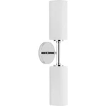 Progress Lighting 22.5" 2-LIGHT Polished Chrome Wall Bracket W/etched Glass. Fixed Price $24.99.