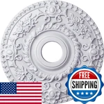Ekena Millwork CM18RO 18-INCH Od X 3 1/2-INCH Id P Rose Ceiling. Fixed Price $56.67.