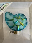 Puzzled Glass Art Sea Shell Night Light - Decorative Plug In Ocean W. Fixed Price $11.98.