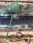 Vintage Dayton Industrial Articulating Desk Lamp Machinery Light Green Enamel. Fixed Price $175.00.