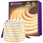 Hitlights Cob Led Strip Warm White 2700K, 16.4FT Premium High Density .... Fixed Price $79.86.