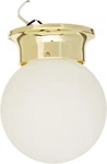 Livex Lighting 7010-02 Polished Brass Flush Mount With White Alabaster Glass. Fixed Price $44.99.